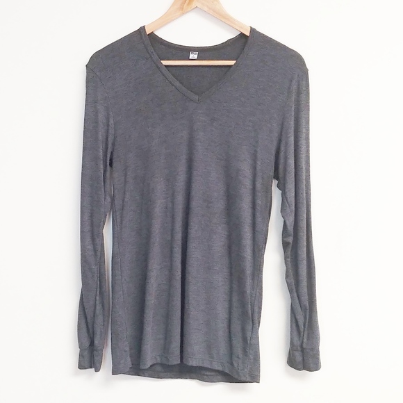 Uniqlo Tops - Uniqlo Charcoal Long Sleeve Top Size Small